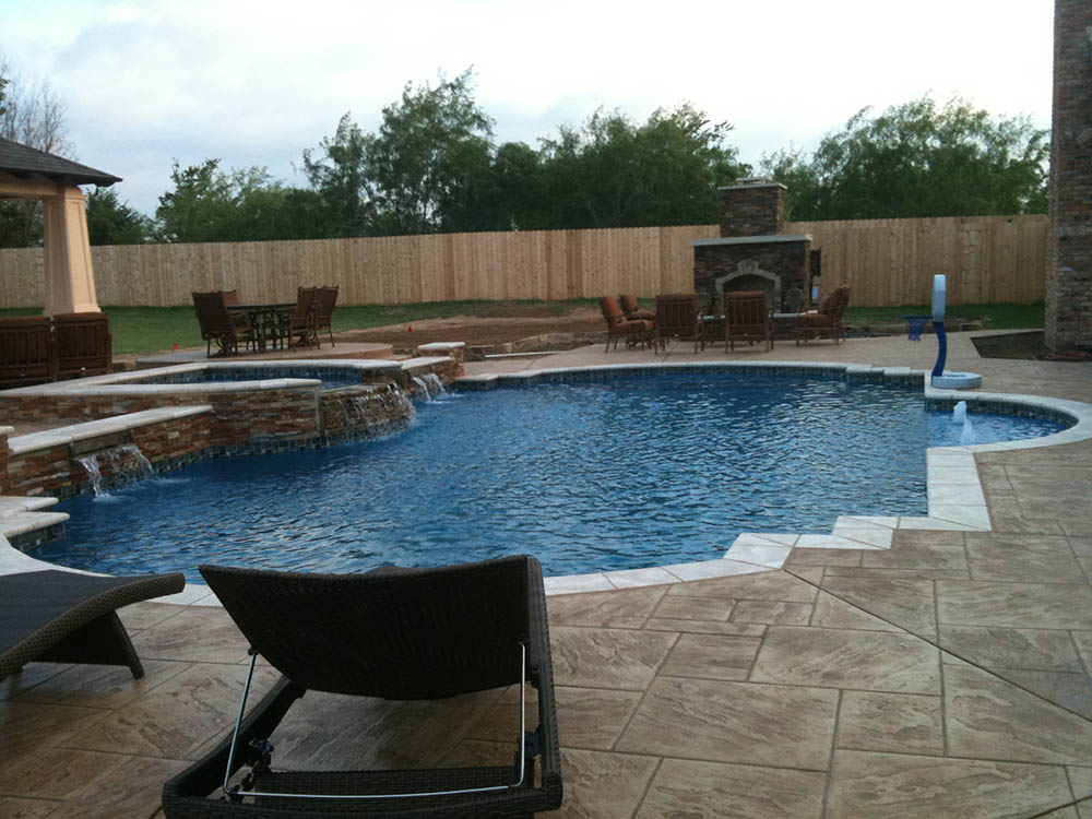RiverMist pool project 2 near Cleburne, TX